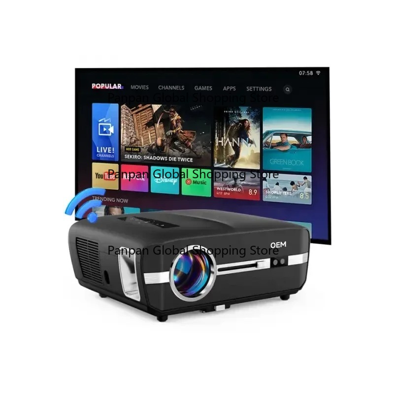 Home Cinema Night - 2025年ホットセール ミニポータブルビデオライトLEDプロジェクタースクリーンとプレゼンテーション機器 ホームシネマナイトライトプロ
