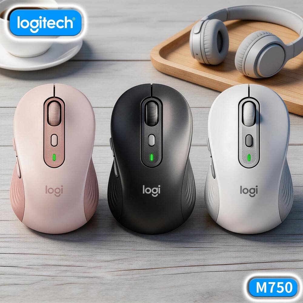 Logitech Home Cinema - ロジクール M650/M650L ワイヤレスエルゴノミクスマウス - デュアル接続、持続可能なデザイン、静音クリック、10mの接続距離