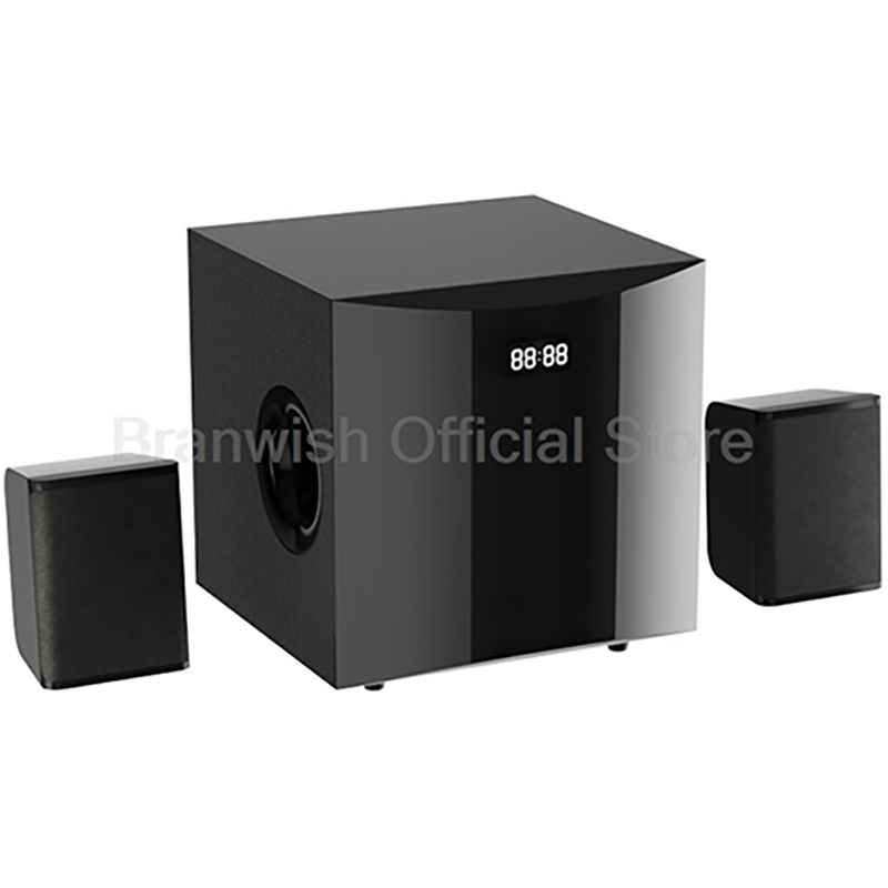 Home Cinema Pc - Bluetoothハイパワースピーカー,サブウーファー2.1サウンドボックス,ホームシアター,ホームシアター,360 ° サウンドシステム,PCオーディオセット,4インチ,31W