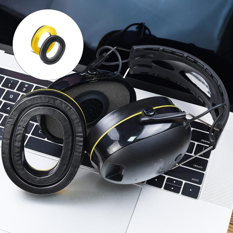Noise Isolating Pad - 強化された柔らかい交換用イヤーパッドは、ノイズ分離の人間工学に基づいたデザインではなく、イヤホンのために疲労しない耳プロテクターを使用してH8WDを使用します