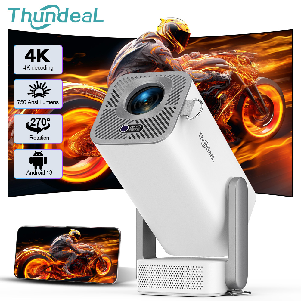 Home Cinema Hdmi - ThundeaL 4K Android フルHDプロジェクター TD80Pro ミニビームプロジェクター