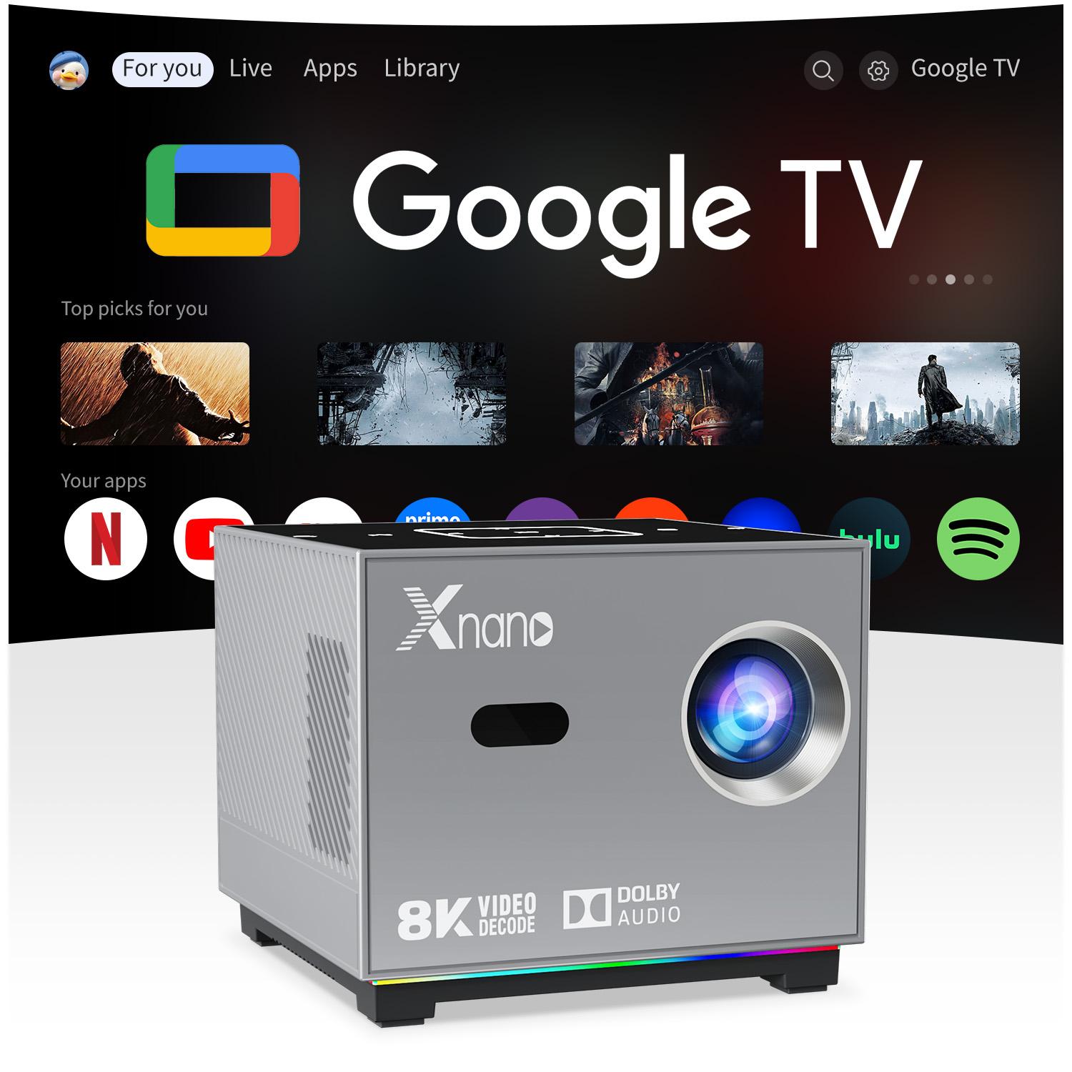Home Cinema Hdmi - Xnanoポータブルスマートプロジェクター ネイティブ720P 8K対応 Android9.0 190ANSI ARGBライト