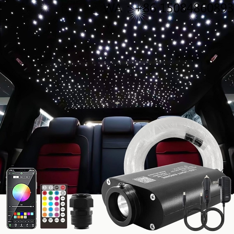 Home Cinema Galaxy - 12W RGBW LED光ファイバー星空天井照明スターライトヘッドライナーギャラクシープロジェクター照明キット 車内ホームシアター用