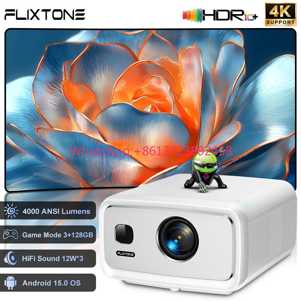 Home Cinema Outdoor - FlixTone D10S 4000 ANSI フルHD 1080P
