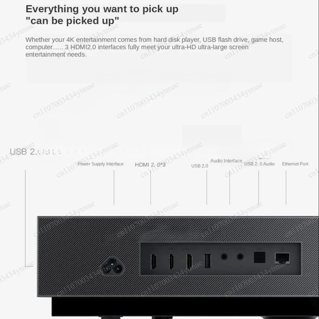 Home Cinema Laser Projector - 2400 ANSIルーメン 4Kレーザー投影テレビ デュアルバンドWiFiスマートシネマプロジェクター ホームシアタービーマー