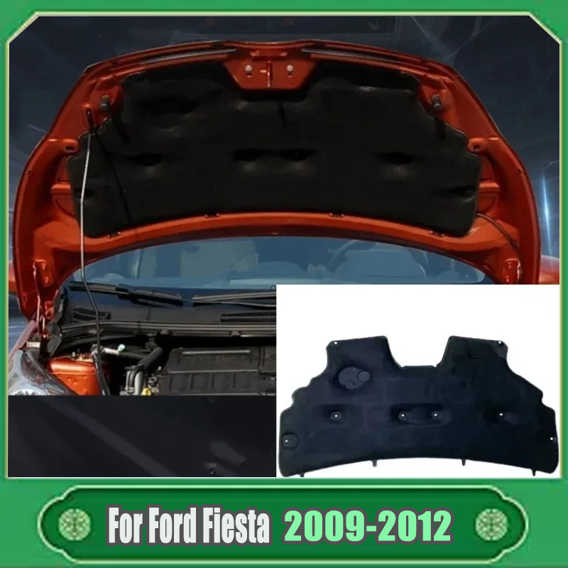Noise Isolating Pad - フォードフィエスタ 2009 2010 2011 2012 フードエンジン断熱アルミ箔綿防音カバー熱マットアクセサリー