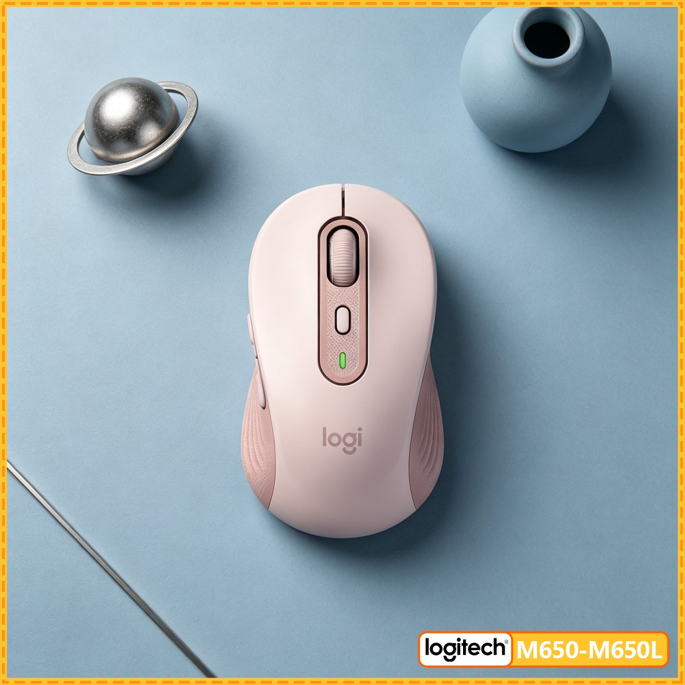Logitech Home Cinema - ロジクール M650 シグネチャー ワイヤレスマウス - サイレントタッチテック、人間工学に基づいた形状、マルチプラットフォーム対応、20ヶ月バッテリー寿命