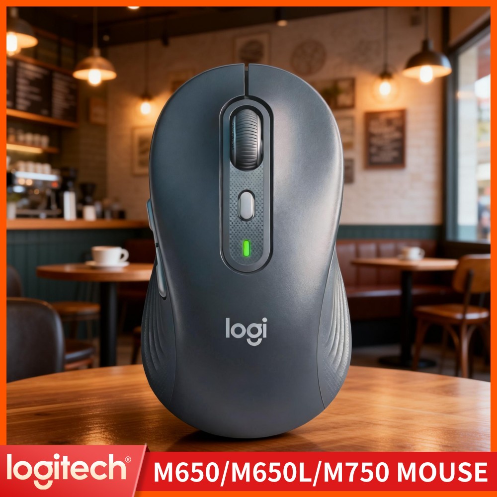 Logitech Home Cinema - ロジクール M650/M650L ワイヤレスマウス - 人間工学に基づいたグリップ、高度な光学センサー、ラバーサイドグリップ、24ヶ月のバッテリー寿命