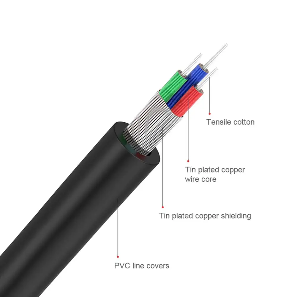 QGeeM RCAケーブル 2RCA-3.5mmオーディオケ - Home Cinema Pc のレビューと価格