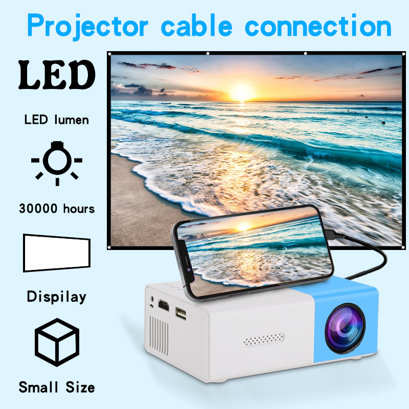 家庭用寝室の壁投影用超高画質プロジェクター、携帯電話画面投影 - Home Cinema Hdmi のレビューと価格