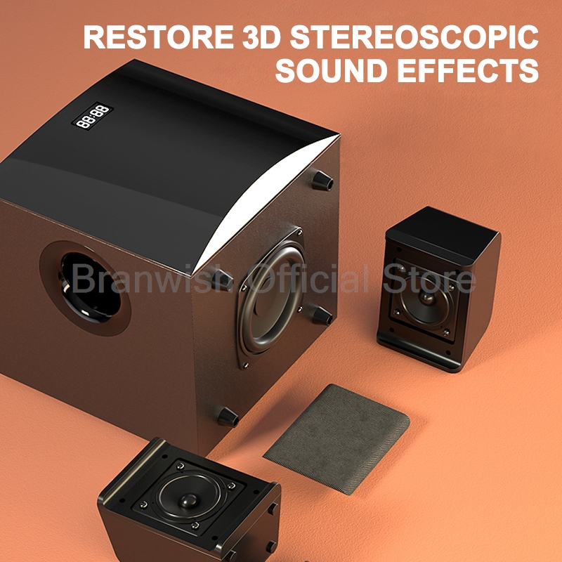 Bluetoothハイパワースピーカー,サブウーファー2.1 - Home Cinema Pc のレビューと価格