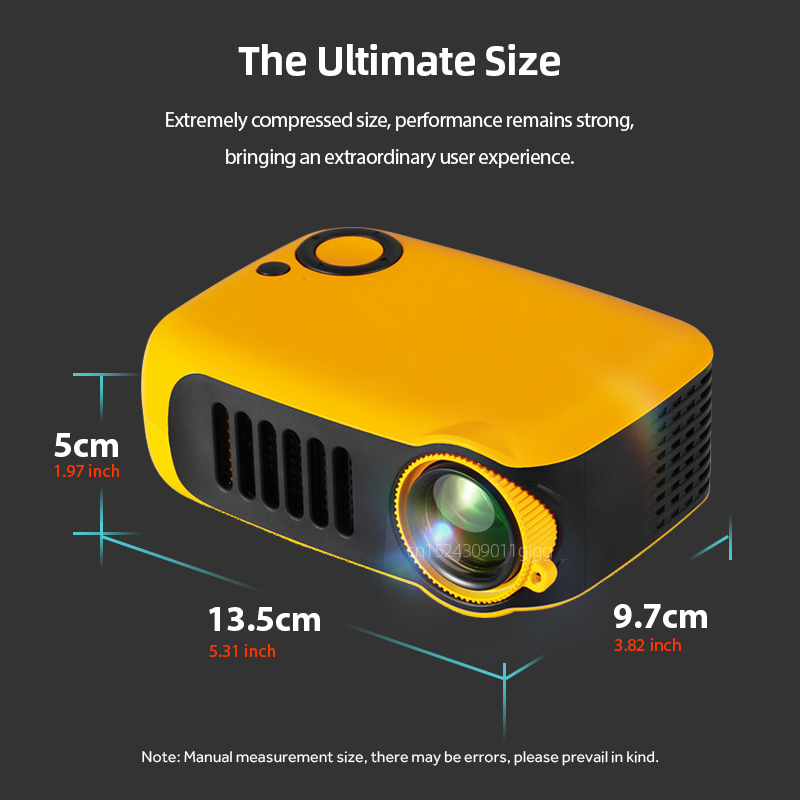 A2000ミニプロジェクター ポータブルホームシアター 3D - Home Cinema Laser Projector のレビューと価格