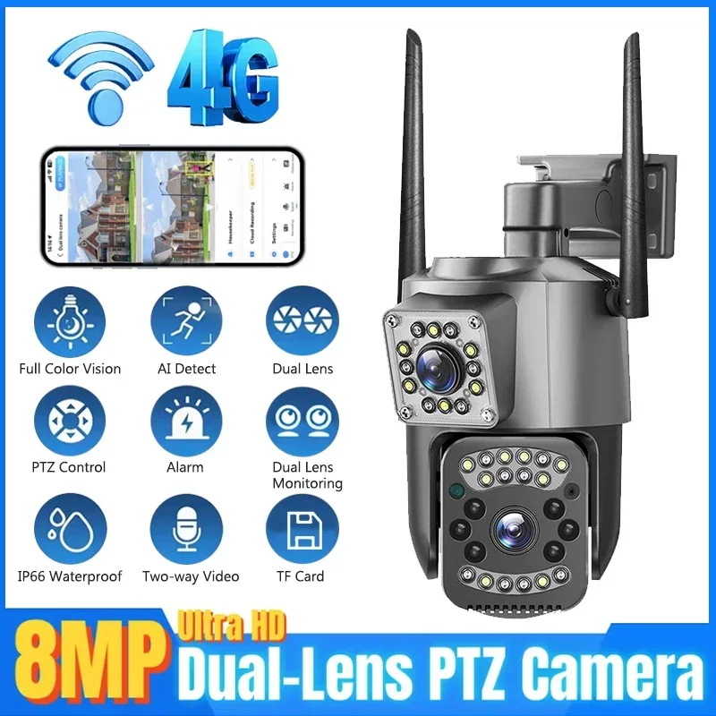 屋外IPWiFi HD 8MP屋外監視カメラ,4K,PTZ, - Home Cinema Outdoor のレビューと価格