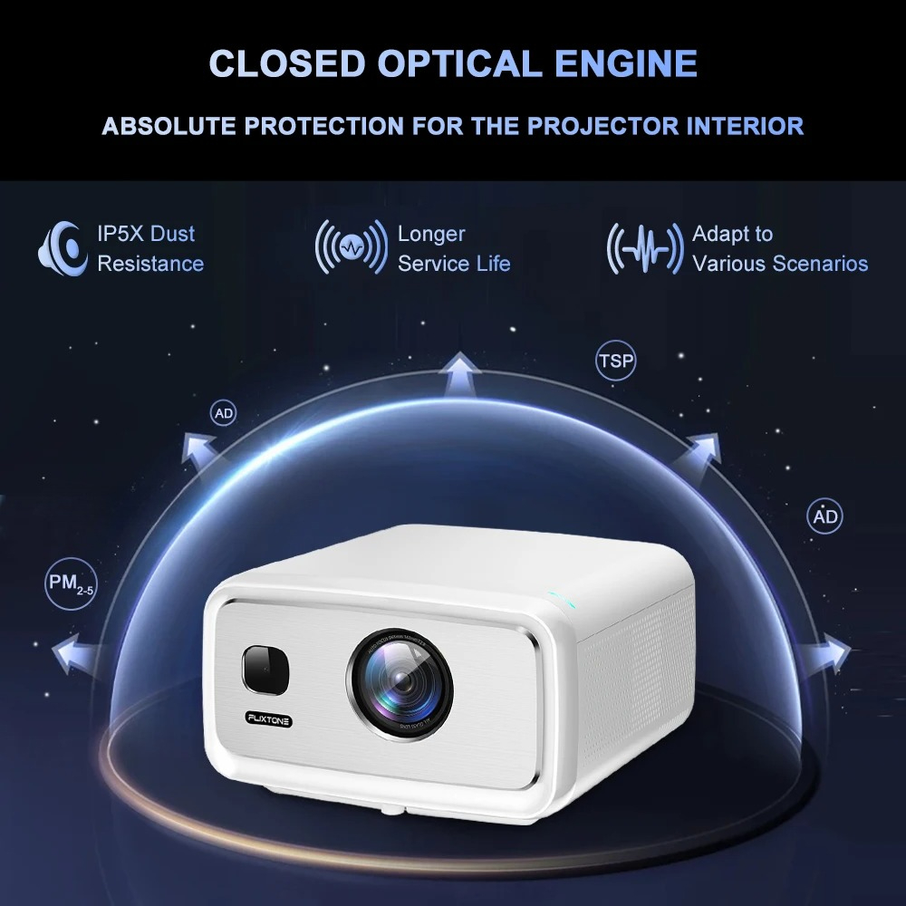FlixTone D10S 4000 ANSI フルHD 1 - Home Cinema Outdoor のレビューと価格
