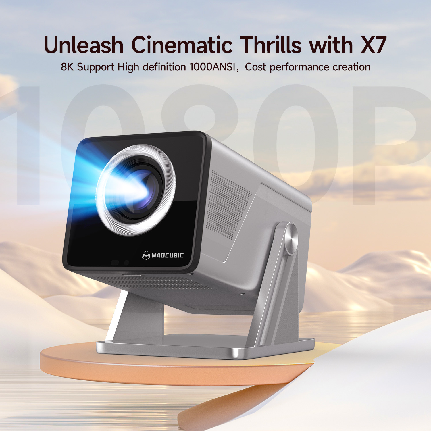 Magcubic 8K HD 1080P 1000ANSI  - Home Cinema Hdmi のレビューと価格