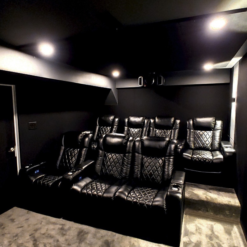 モダンホームシアター用電動リクライニングレザーソファセット（ - Home Cinema Recliners のレビューと価格