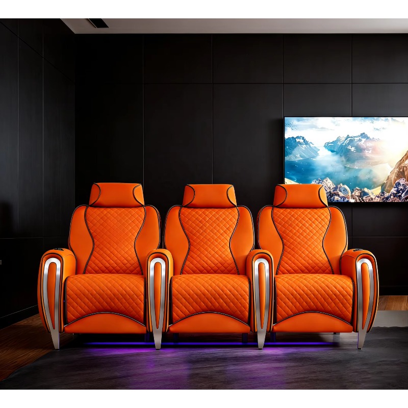 高級電動宇宙カプセルホームシアターソファ、プライベートヴィラ - Home Cinema Recliners のレビューと価格