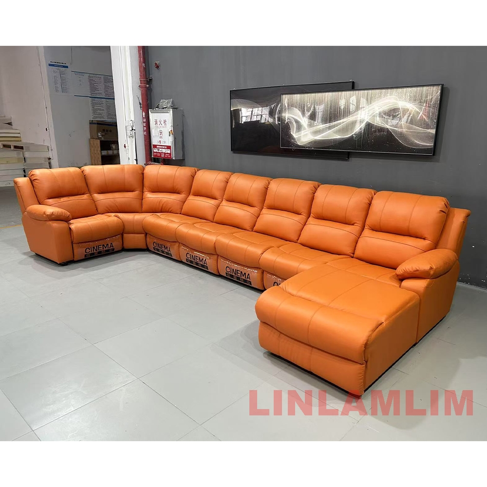 高級特大セクショナルリクライニングソファ、長椅子付き – ホ - Home Cinema Recliners のレビューと価格