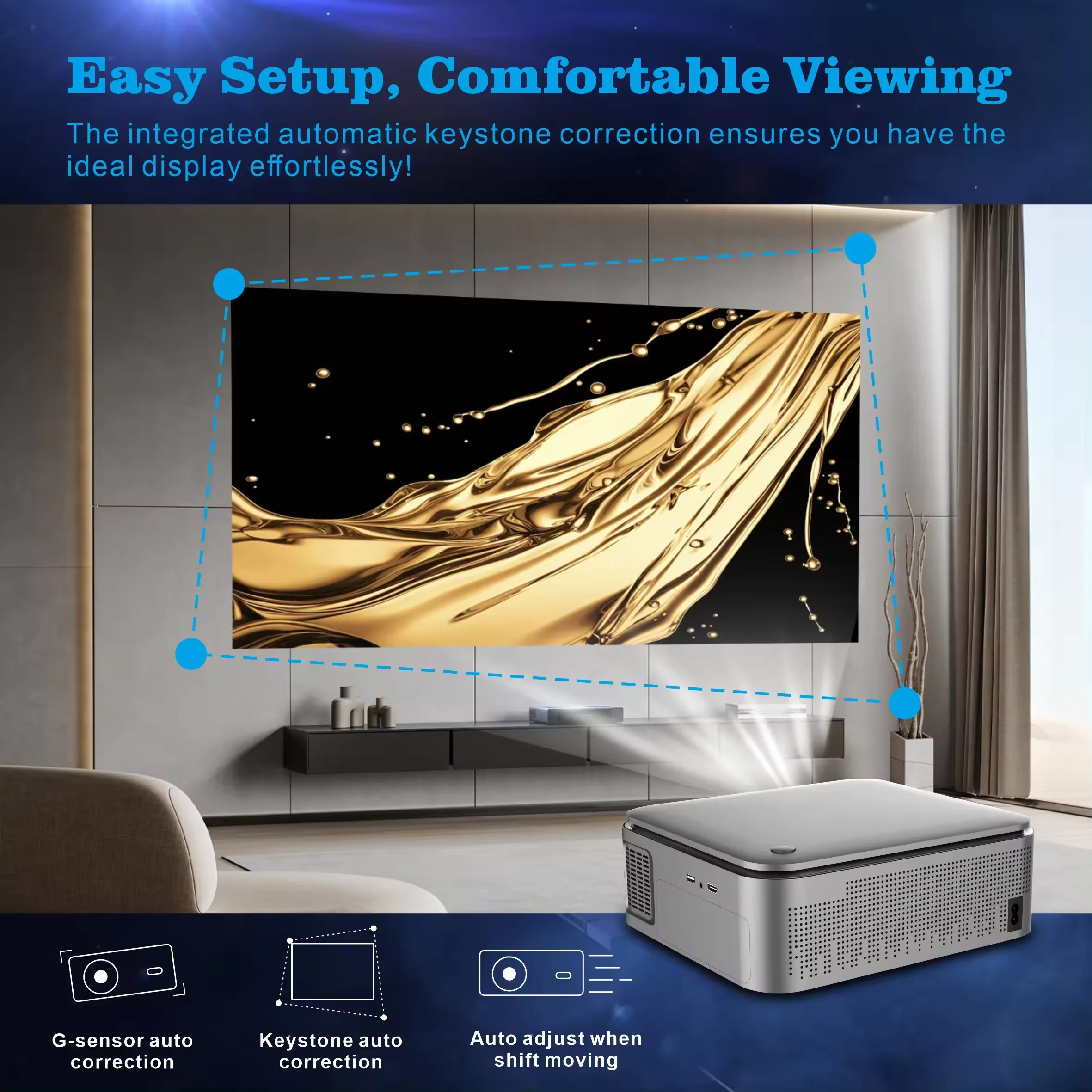 新型HD 1080Pプロジェクター HY450 ビジネス・ホ - Home Cinema Outdoor のレビューと価格