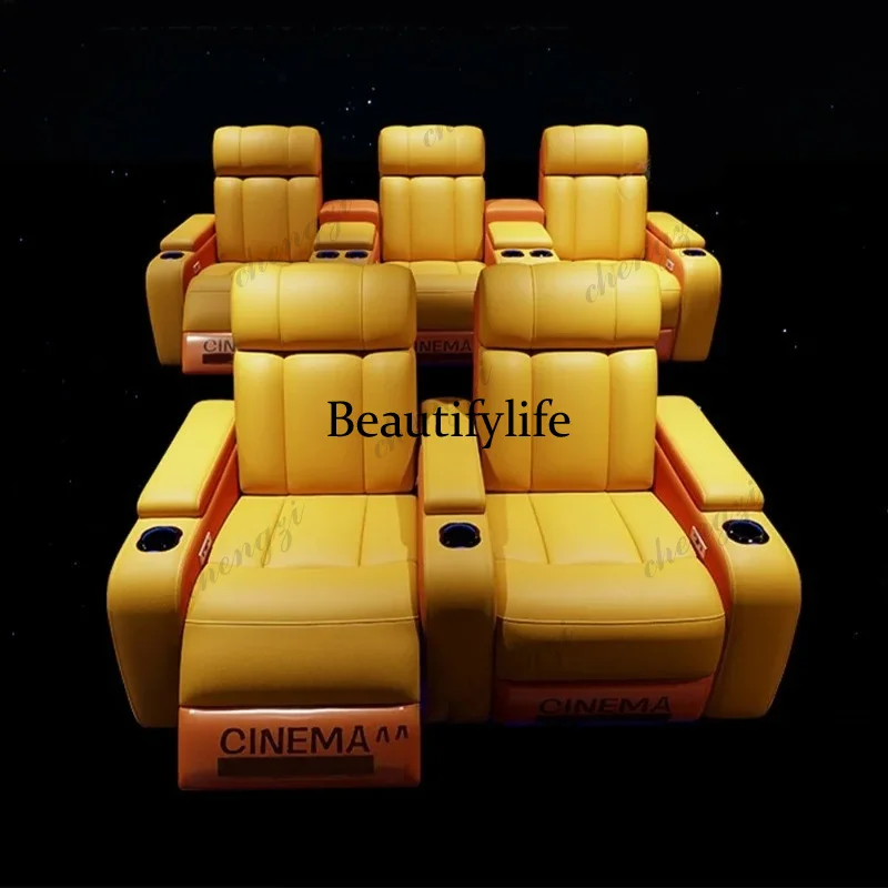 G153 高級本革電動リクライニングシネマチェア（カップホル - Home Cinema Recliners のレビューと価格