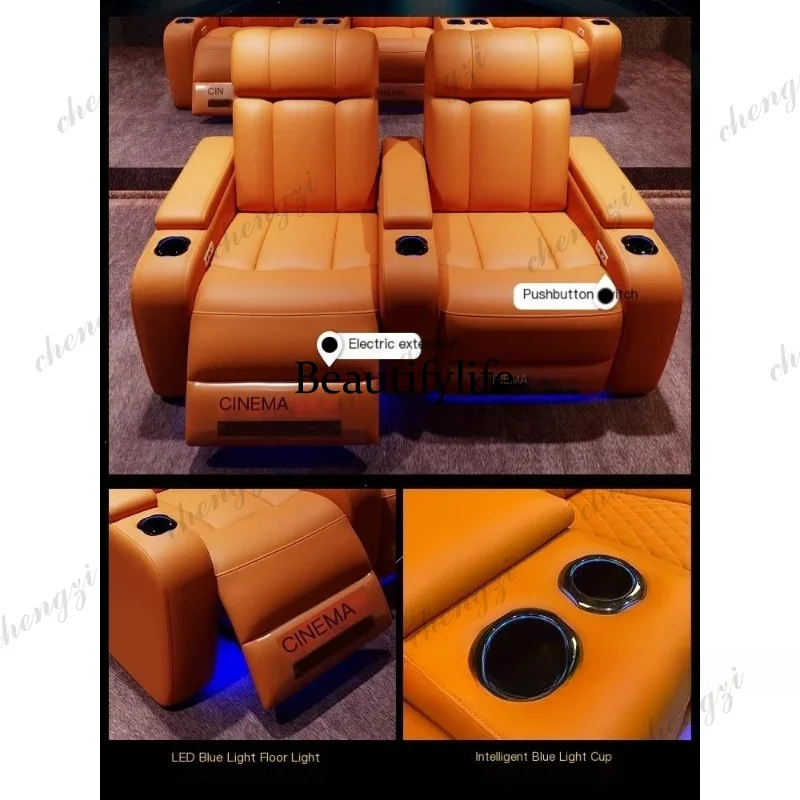 G153 高級本革電動リクライニングシネマチェア（カップホル - Home Cinema Recliners のレビューと価格