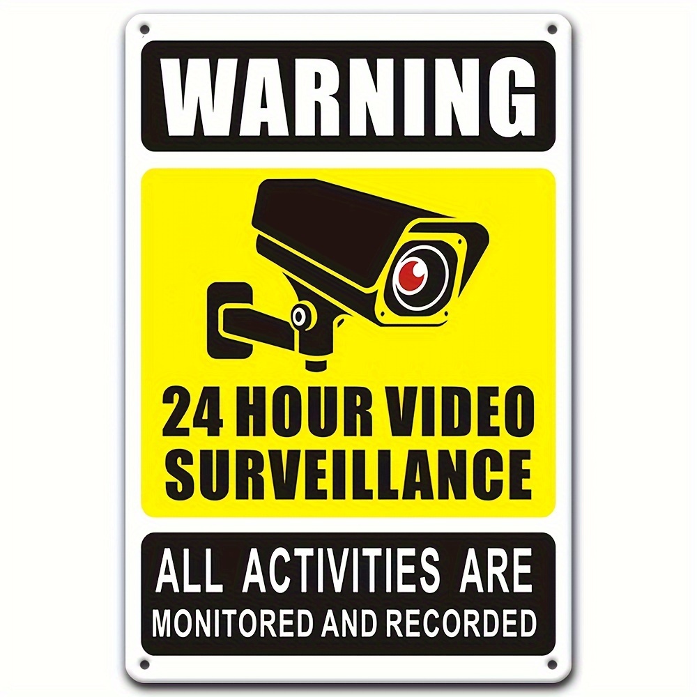 24時間365日ビデオ監視警告標識 - セキュリティカメラの - Home Cinema Outdoor のレビューと価格