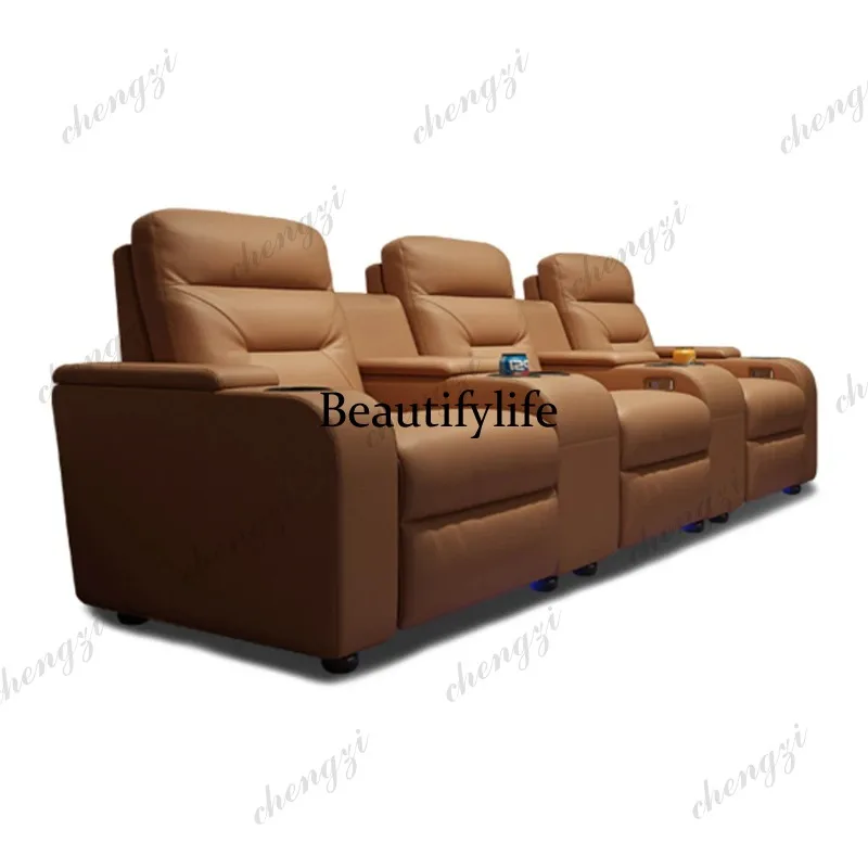 A49レザーソファセット、電動リクライニングシート付き、シア - Home Cinema Recliners のレビューと価格