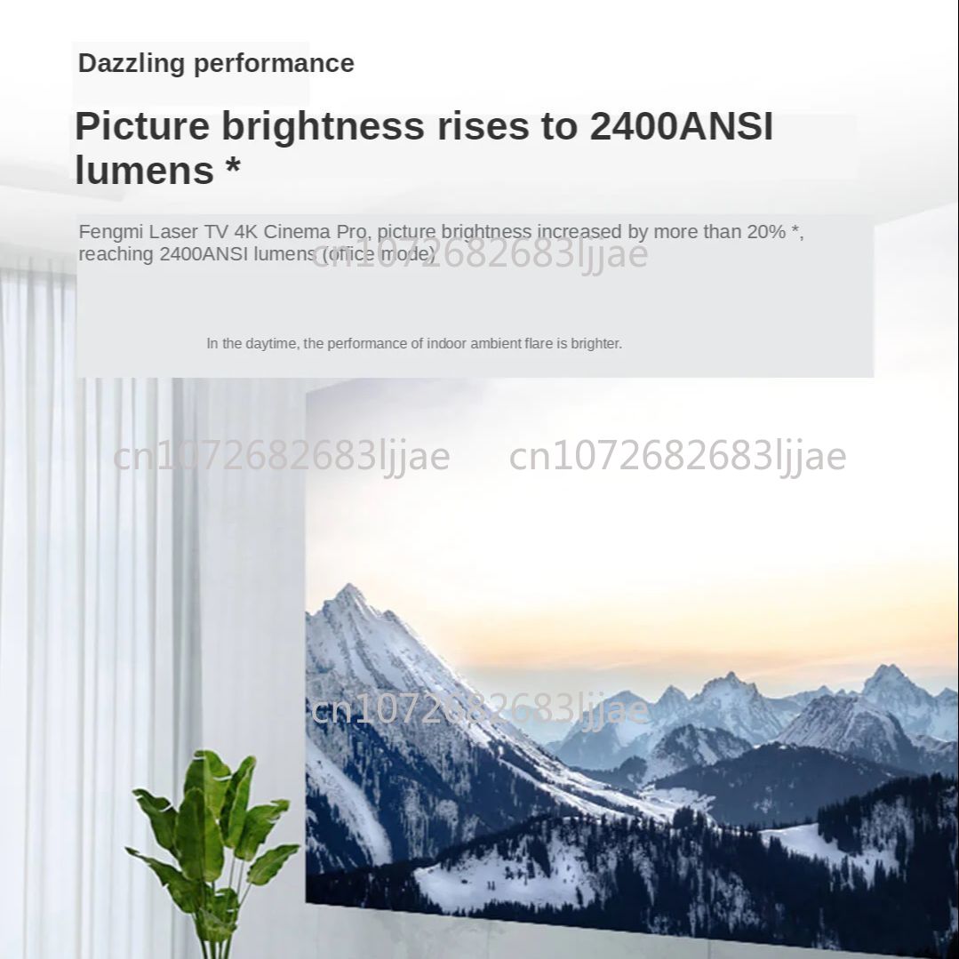 4Kシネマプロレーザー投影テレビ 2400ANSIルーメン  - Home Cinema Laser Projector のレビューと価格