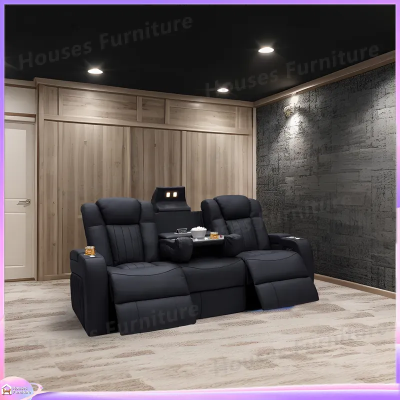 レザー製リクライニングソファ ホームシアター シネマチェア  - Home Cinema Recliners のレビューと価格