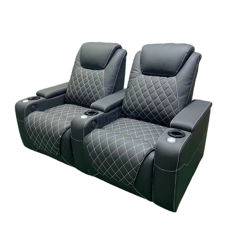 ホームデザインのヴィラ映画館用シート、シアター家具、本革ダイ - Home Cinema Recliners のレビューと価格